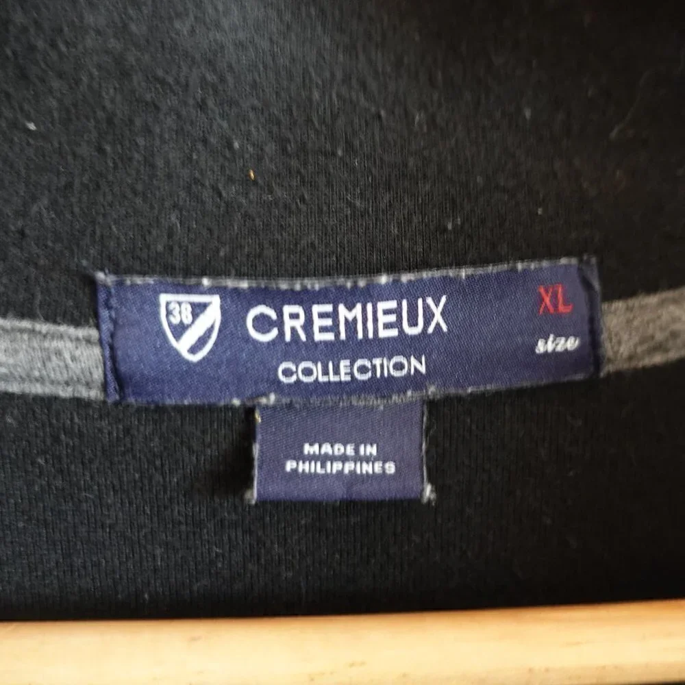 𝅺CREMIEUX Collection Quarter Zip Sweatshirt Gray Men's XL
